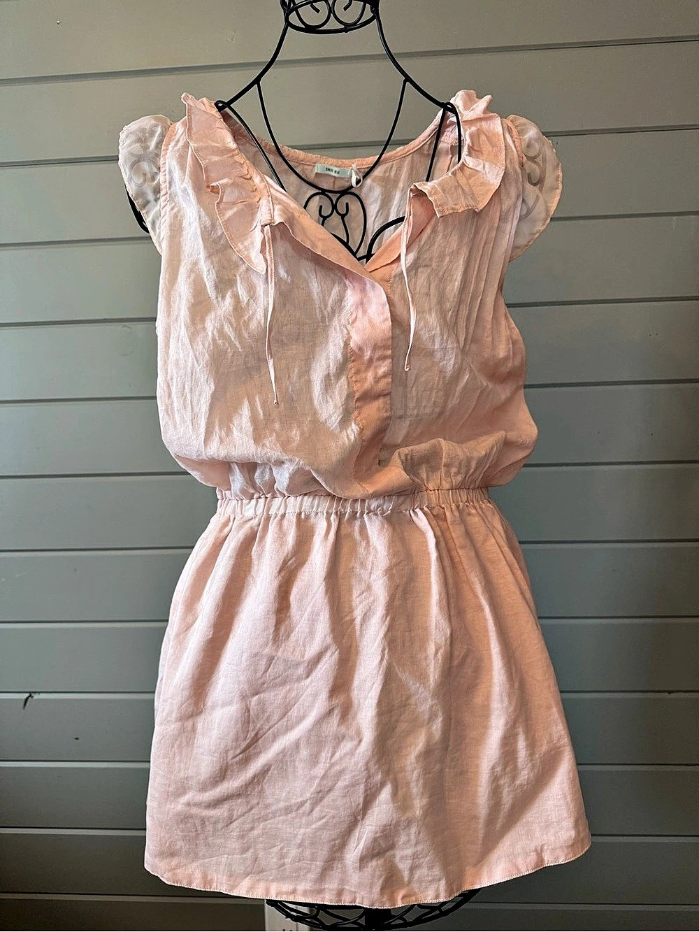 Kimchi Blue Ruffle Mini Dress in light Pink Size Small